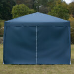 3 x 3m Two Doors & Two Windows Practical Waterproof Right-Angle Folding Tent Blue - Image 46