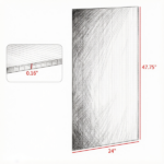 14 Pieces 4'x2'x0.16" Twin-Wall Polycarbonate Greenhouse Panels Clear Waterproof UV Protected for Gardening And Agriculture Polycarbonate Panels Only - Image 3