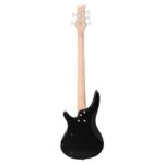 [Do Not Sell on Amazon] GIB Electric 5 String Bass Guitar Full Size Bag Strap Pick Connector Wrench Tool Black - Image 3