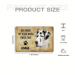 CIFbuy Treasure Mix Great Dane Dog Metal Tin Sign A House Is Not A Home Without A Great Dane Quote 8x12In 20x30Cm 2D Flat Unframed Vint TikTok, TikTok, Vint Self-pickup Logiopics - Image 3