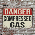 CIFbuy Danger Compressed Gas Metal Sign 8x12 Inch Tin Warning Sign, 2D Flat Printed Iron Square Wall Art For Home Bar Garage Club Resta TikTok, TikTok, Self-pickup Logiopics - Image 7