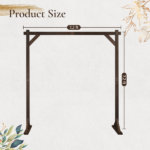 7.2FT Wooden Wedding Arch, Square Wood Arch Wedding Arbor Backdrop Stand for Indoor Outdoor Ceremony Party Proposal Scene Garden Beach Forest Rustic Boho Decoration - Image 8