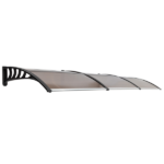 Same Code 04553002 HT-300 x 100 Household Application Door & Window Rain Cover Eaves Brown Board & Black Holder - Image 6