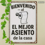 CIFbuy Vintage Spanish Proverb Metal Sign, Rustic Humorous Bathroom" Wall Decor, Weatherproof Rustproof 2D Flat Unframed Plaque, Weatherproof Rustproof 2D Flat Unframed Plaque, 7.8x11. HuikTok, HuikTok, t Self-pickup Logiopics - Image 5