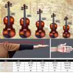 [Do Not Sell on Amazon] GV201 4/4 Classic Solid Wood Violin Case Bow Violin Strings Rosin Shoulder Rest Electronic Tuner - Image 9