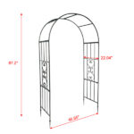 Arc Roof Wrought Iron Arch Plant Climbing Frame - Image 24