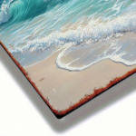 CIFbuy Vintage Metal Sign Beach Wave White Cloud Sky 2D Flat Tin Painting Art Decor,8x12 Inch Waterproof Rustproof Wall Plaque For Bath TikTok, TikTok, Bath Self-pickup Logiopics - Image 6