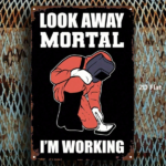 CIFbuy 1pc 8x12 Inch Metal Sign Welder Humor Wall Art, Funny Look On The Bright Side Mortal I'm Working Iron Plaque, Garage Workshop De TikTok, TikTok, Side Mortal I'm Working Iron Plaque Self-pickup Logiopics - Image 3