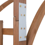 [Same Code 43529880]Beautiful And Practical Garden Arch Dark Brown - Image 23