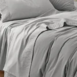Luxury Sheet Sets Super Soft Easy Care Microfiber 3/4-Pieces Bed Sheet Set With 16-Inch Deep Pockets, Light Grey - Image 5