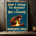 CIFbuy Classic Metal Iron Sign For Welders, Sturdy Wall Art For Home Bar Garage Gym, Engaging Room Decor Gift TikTok, TikTok, Gym Self-pickup Logiopics - Image 4