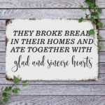 CIFbuy Funny They Broke Bread Quote Metal Sign, Rustic Iron Tin Wall Art, Decor 8x12 Inch For Kitchen Bedroom QuoteikTok, QuoteikTok, Self-usckup Logiopom - Image 8