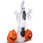 Replace 32359895 11.8 FT Halloween Inflatables Ghost Spider Pumpkin Outdoor Decorations, Scary Halloween Giant Blow up Ghost Decorations for Holiday Party Front Yard Lawn Garden Decor - Image 5