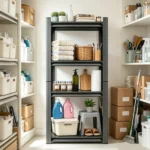 4-Tier Adjustable Metal Storage Shelving Unit, Black Heavy Duty Rack for Garage, Home, Closet & Warehouse - Image 7