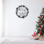 CIFbuy Elegant Christmas Metal Wall Art Holiday Welcome Sign Indoor Outdoor Decor Gift (TikTok, temu pick-up service) - Image 8