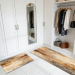 Three-piece kitchen rug set, non-slip and washable, abstract pattern kitchen hallway rug, soft and comfortable, suitable for sinks, floors, entrances, hallways and bathrooms. - Image 9