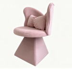 Vanity Chair with Butterfly Back,Swivel Accent Chair Dining Chairs,Makeup Stool for Bedroom Dressing Table,Suitable for Living Room,Dining Room,Study,Recreational Areas (PINK) - Image 4