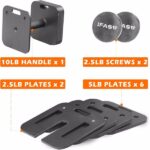 Adjustable Single Dummbbell Or Dumbbells Single Single 50LB Square Dumbbell 9 in 1 Free Weights for Multiweight Options Quick-Lock Adjustable - Image 7