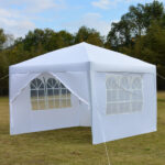 3 x 3m Two Doors & Two Windows Practical Waterproof Right-Angle Folding Tent White - Image 48