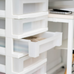 9-Drawer Narrow Plastic Storage Drawer Cart with Organizer Top, White (Shipment from Walmart) - Image 4
