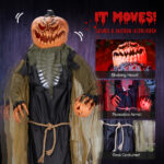7ft Pumpkin Halloween Standing Decoration - Image 8