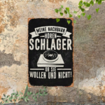 CIFbuy Vintage Metal Iron Sign Meine Nachbarn Hören" German Slogan Tin Plaque 2D, Unframed Wall Decor Funny Home Garden Orn Hören ikTok, Hören ikTok, t Self-pickup Logiopics - Image 6