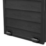 75gal 280L Outdoor Garden Plastic Storage Deck Box Chest Tools Cushions Toys Lockable Seat BLACK - Image 7