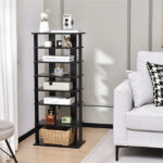 7-Tier Double-Row Shoe Rack with Adjustable Shelves, Anti-Tipping Narrow Storage Rack for Entryway Closet-Black - Image 4