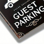 CIFbuy Vintage Metal Welcome Parking Sign 8x12 Inch Retro Wall Art, Wall Art, Bathroom Man Cave Bedroom Garden Hom ikTok, ikTok, Self- Wckup LogiopHom Piece - Image 5