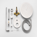 Shower System, Wall Mounted Shower Faucet Set for Bathroom with High Pressure 10" Stainless Steel Rain Shower head Handheld Shower Set, 2 Way Pressure Balance Shower Valve Kit - Image 7
