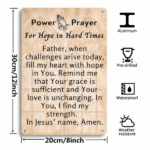CIFbuy Bohemian Christian Prayer Poster, Wall Art, Beige & Brown Religious Sign, Sign, 2D Flat Decor 8x12 Inch ikTok, ikTok, n Religious Sign Self-Bickup Logiopchge &