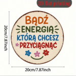CIFbuy Vintage 2D Round Aluminum Sign 8x8 Inch, Attracting The Energy You Desire Plaque, Positive Energy Decor For Office Bedroom Livin TikTok, TikTok, Self-pickup Logiopics - Image 3