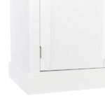 Single Drawer Double Door Storage Cabinet White - Image 11