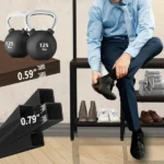 Coat Rack with Shoe Storage, Hall Tree with Bench, 5 in 1 Shoe and Coat Rack for Entryway, with 9 Hooks, A Hanging Rod, 35.5x12x70.8in - Image 4