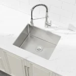 Stainless Steel Kitchen Sink, 23″x19″ Single Bowl, Undermount Handmade Sink in Dark Gray, with US Standard Drain and Hook[Unable ship on weekends, TK/TEMU only for pickup, only TX10643 warehouse supports GOFO] - Image 9
