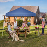 8*8ft Portable Home Use Waterproof Folding Tent Blue - Image 13
