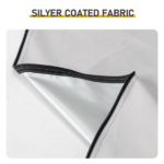 6.8x2.6FT Light Gray Arc Bicycle Storage Shed, 210D PU Silver Coated Oxford Cloth Bike Storage Tent with Fiberglass Frame - Image 12