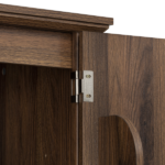 71" Tall Kitchen Pantry Cabinet with 3 Pull Out Cabinet Organizers, Farmhouse Embossed Texture Storage Cabinet with 6 Door Shelves, 2 Drawers, Freestanding Cupboard for Kitchen, Dining Room Brown - Image 9