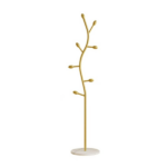 Clothing Rack, Golden Metal Freestanding Heavy Duty Clothes Rack with Marble Base, Multipurpose Garment Hanger for Bedroom, Hat, Scarf, Jacket - Image 2