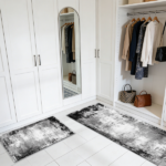 Three-piece kitchen rug set, non-slip and washable, abstract pattern kitchen hallway rug, soft and comfortable, suitable for sinks, floors, entrances, hallways and bathrooms. - Image 7
