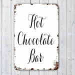 CIFbuy 1pc Vintage Rustic Metal Tin Sign 8x12 Inch, Classic Hot Chocolate Bar Retro Iron Wall Art, Art, Oblong Unframed Plaque Home Decor TinikTok, TinikTok, ll Art Self-icckup Logioporo - Image 6