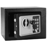 Mini Wall-in Style Electronic Code Metal Steel Box Safe Case 17EF Black - Image 17