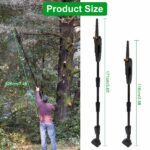 Cordless Pole Saw, 7.4ft Adjustable Length Chainsaw with 775W Motor (35ft/s Chain Speed), 2x 3000mAh Batteries & Safety Protection, 4-Section Extension Pole for Tree Trimming, Branch Cutting - Garden - Image 5