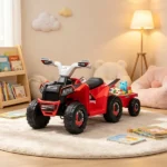 Red 6V Kids Electric Car – Forward & Reverse, Wear-Resistant Wheels, for 1.5-3 Years Old - Image 6