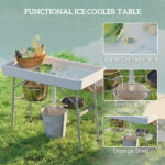 40"L x 20"W Plastic Adjustable Height Fold-in-Half Folding Table, White (Shipment from Walmart) - Image 11