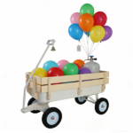 Outdoor carriage, all terrains, wooden railings, solid tires, garden carriage,Load-bearing capacity: 176LBS - Image 23