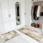 Three-piece kitchen rug set, non-slip and washable, abstract pattern kitchen hallway rug, soft and comfortable, suitable for sinks, floors, entrances, hallways and bathrooms. - Image 8