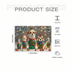 CIFbuy Christmas Eve Puppy Russian Nesting Dolls Tin Sign, 8x12 Inch Vintage Metal Wall Art, Unframed Charming Decor For Bathroom Cafe ikTok, ikTok, Self-, ckup Logiopfe - Image 3
