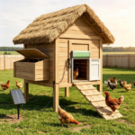 Solar Powered Automatic Chicken Coop Door with 4 Modes Light Sensor Timer Remote Control, Anti-Pinch Weatherproof Aluminum Opener for Chickens Ducks Rabbits Poultry - Image 9
