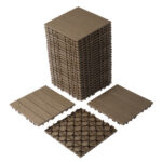 Plastic Interlocking Deck Tiles, 27 Pack, 11.8"x11.8" Waterproof Flooring Tiles for Indoor and Outdoor, Patio Floor Decking Tiles for Porch Poolside Balcony Backyard - Image 8